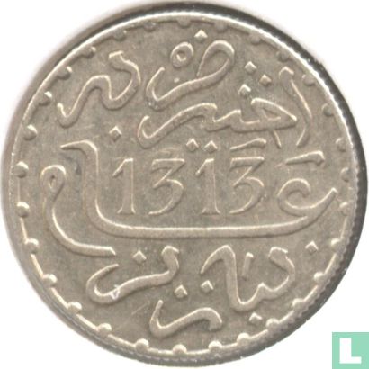 Morocco 1 dirham 1895 (AH1313) - Image 1