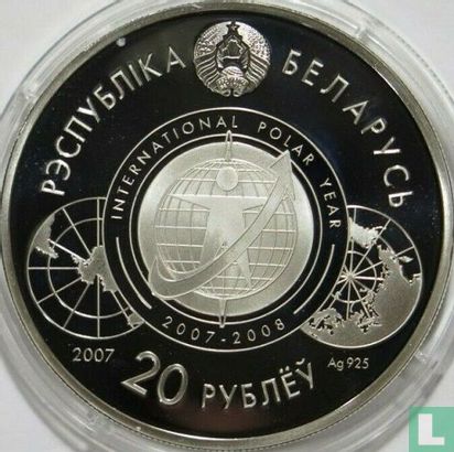 Belarus 20 rubles 2007 (PROOF) "International Polar Year" - Image 1