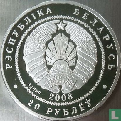 Weißrussland 20 Rubel 2008 (PP) "Lynxes" - Bild 1