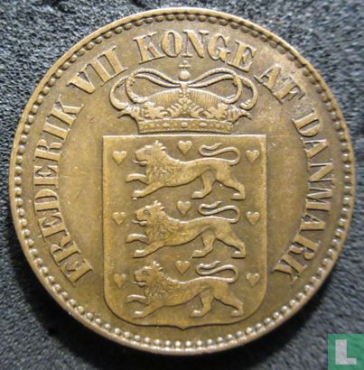 Danish West Indies 1 cent 1859 - Image 2