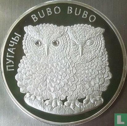 Belarus 20 rubles 2010 (PROOF) "Eagle owls" - Image 2