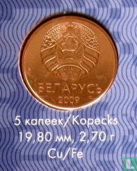 Weißrussland 5 Kopeken 2009 - Bild 3