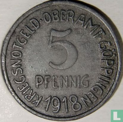 Göppingen 5 pfennig 1918 - Image 1
