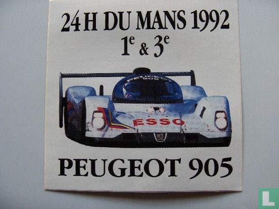 24 h du Mans 1992 1 & 3 Peugeot 905