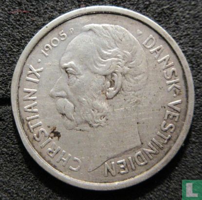 Danish West Indies 10 cents 1905 - Image 1