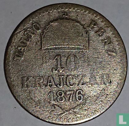 Ungarn 10 Krajczar 1876  - Bild 1