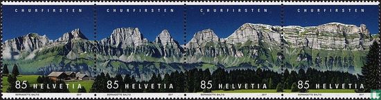 Churfirsten mountain panorama