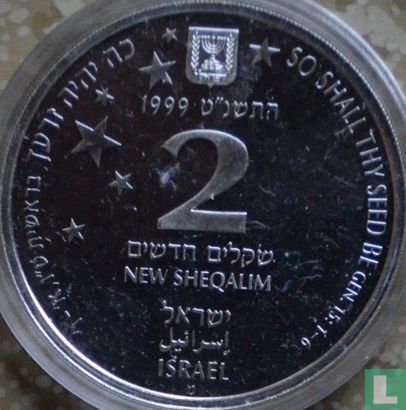 Israel 2 neue Sheqalim 1999 (JE5759 - PROOF) "Stars over the Holy Land" - Bild 1