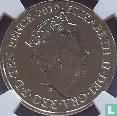 Verenigd Koninkrijk 10 pence 2019 "R - Robin" - Afbeelding 1