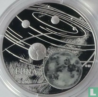 Niue 1 dollar 2019 (PROOF) "Solar system - Moon" - Afbeelding 2