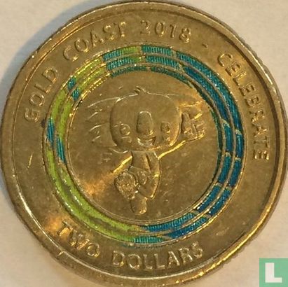 Australië 2 dollars 2018 "Gold Coast Commonwealth Games - Borobi mascot" - Afbeelding 1