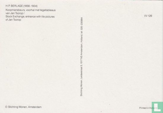 Koopmansbeurs, voorhal met tegeltableaus  van Jan Toorop - Afbeelding 2