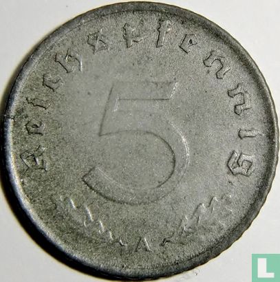 Empire allemand 5 reichspfennig 1947 (A) - Image 2