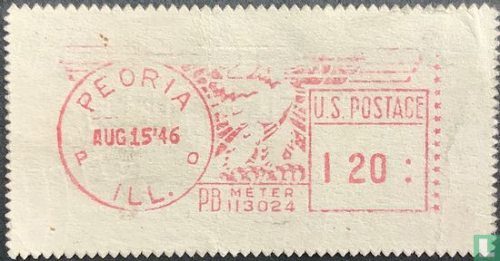 Poststempel Peoria Illinois 