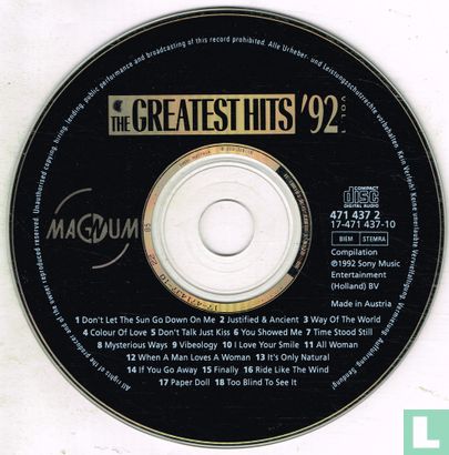 Greatest Hits '92 Vol.1 - Afbeelding 3