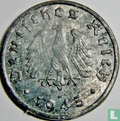 Duitse Rijk 1 reichspfennig 1945 (F) - Afbeelding 1