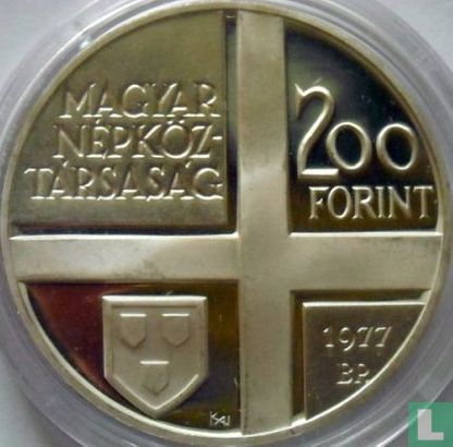 Hongarije 200 forint 1977 (PROOF) "50th anniversary Death of József Rippl-Rónai" - Afbeelding 1