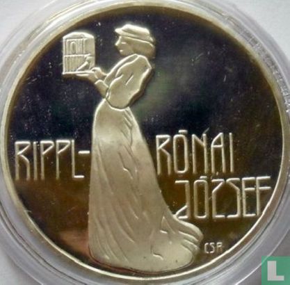 Hongarije 200 forint 1977 (PROOF) "50th anniversary Death of József Rippl-Rónai" - Afbeelding 2