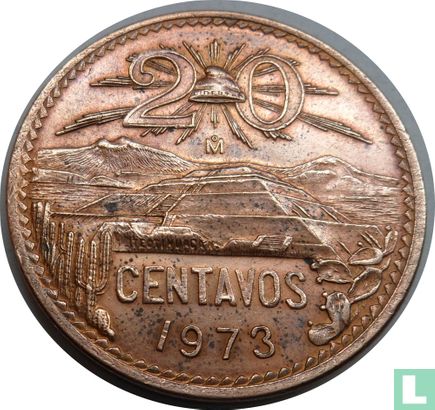Mexico 20 centavos 1973 - Image 1