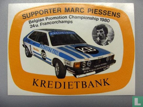 Supporter Marc Piessens Belgian Promotion Championship 1980 Scirocco