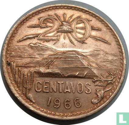 Mexiko 20 Centavo 1966 - Bild 1