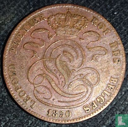 België 5 centimes 1850 (smalle 0) - Afbeelding 1