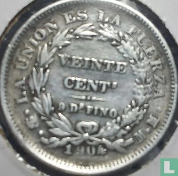 Bolivie 20 centavos 1904 - Image 1