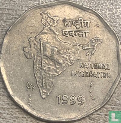 Inde 2 rupees 1999 (Calcutta) - Image 1