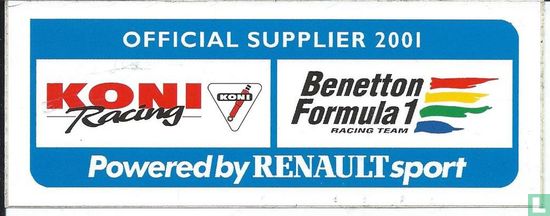 Koni official supplier 2001 powered by Renault sport