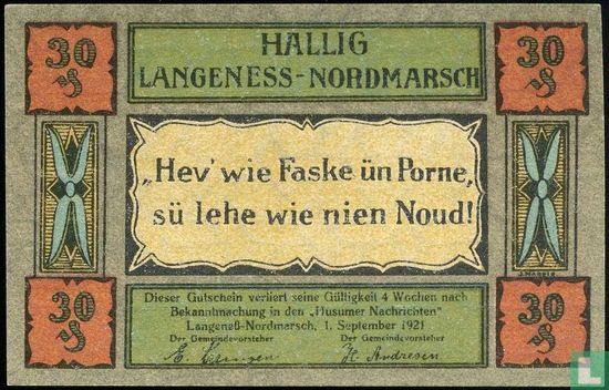 Langeness Nordmarsch 30 pfennig - Afbeelding 1