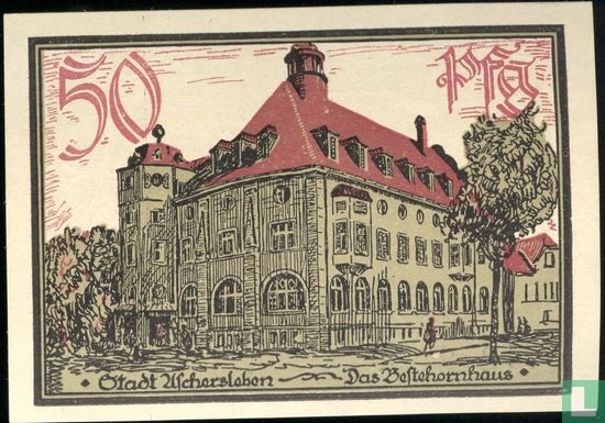 Aschersleben, Stadt - 50 Pfennig (1) 1921 - Afbeelding 1