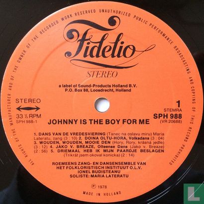 Johnny Is the Boy for Me - Image 3