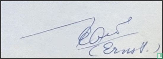Handtekening Ernst Onkenhout - Image 1