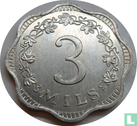 Malta 3 Mil 1972 - Bild 2