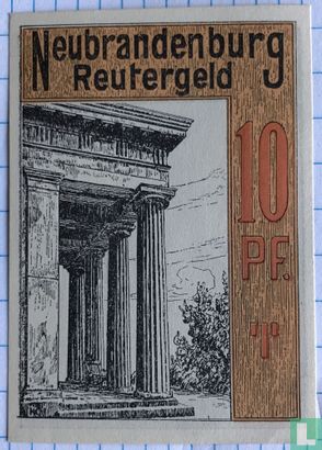 Neubrandenburg, Ville - Reutergeld - 10 Pfennig ND (1922) - Image 2