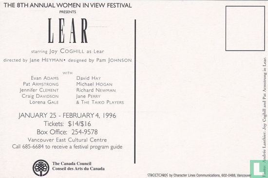 The 8th Annual Woman In View Festival - Lear - Afbeelding 2