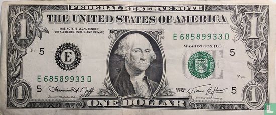 United States 1 Dollar 1974 - Image 1