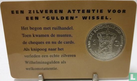 Netherlands 1 gulden 1929 (coincard) - Image 2