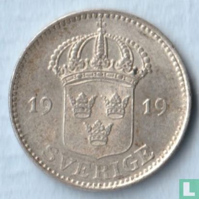 Suède 25 öre 1919 - Image 1