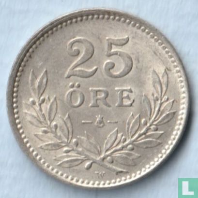 Suède 25 öre 1919 - Image 2