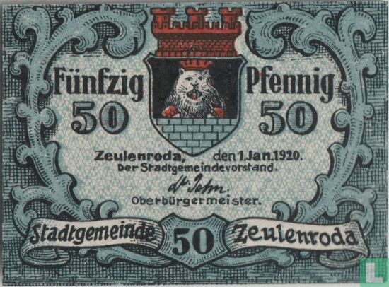 Zeulenroda 50 Pfennig 1920 - Afbeelding 1