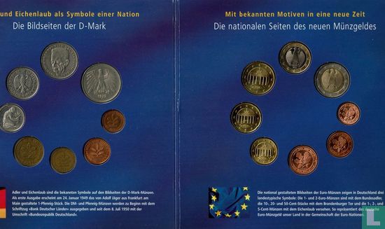 Deutschland Kombination Set 2002 "Der Währungswechsel" - Bild 2