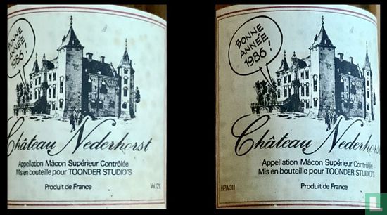 Château Nederhorst, 1985 [transpante fles]  - Image 3