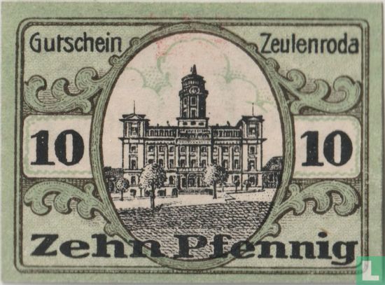 Zeulenroda 10 Pfennig 1920 - Afbeelding 2