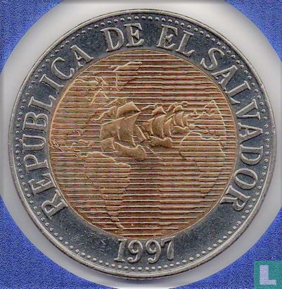 El Salvador 5 Colones 1997 - Bild 1