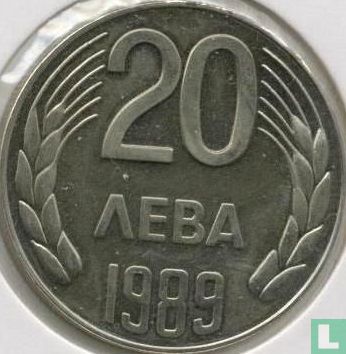 Bulgaria 20 leva 1989 (PROOF) - Image 1