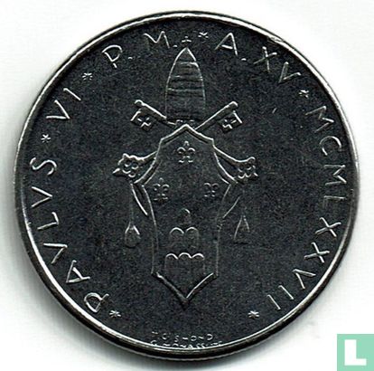 Vaticaan 50 lire 1977 - Afbeelding 1