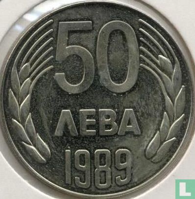 Bulgarije 50 leva 1989 (PROOF) - Afbeelding 1