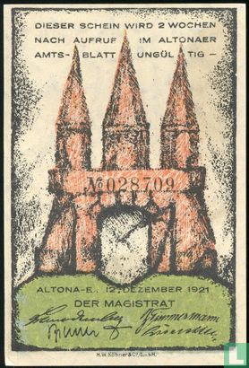 Altona a/d Elbe, Ville - 30 Pfennig 1921 - Image 1