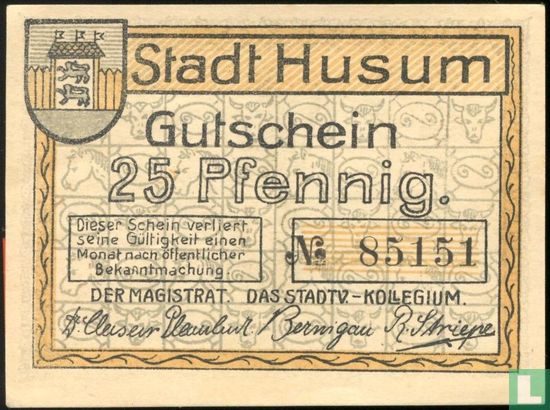 Husum, Stadt - 25 Pfennig  - Afbeelding 1